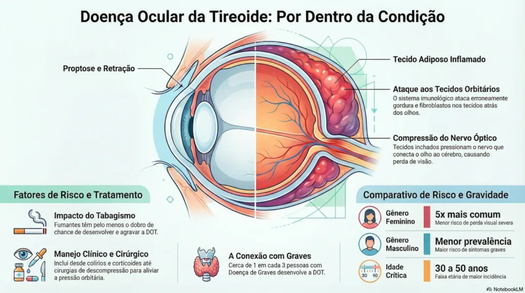 Infográfico de tireoide,