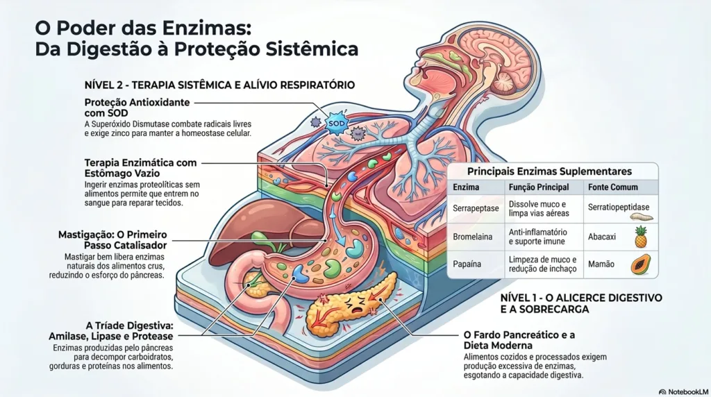 Infográfico das Enzimas
