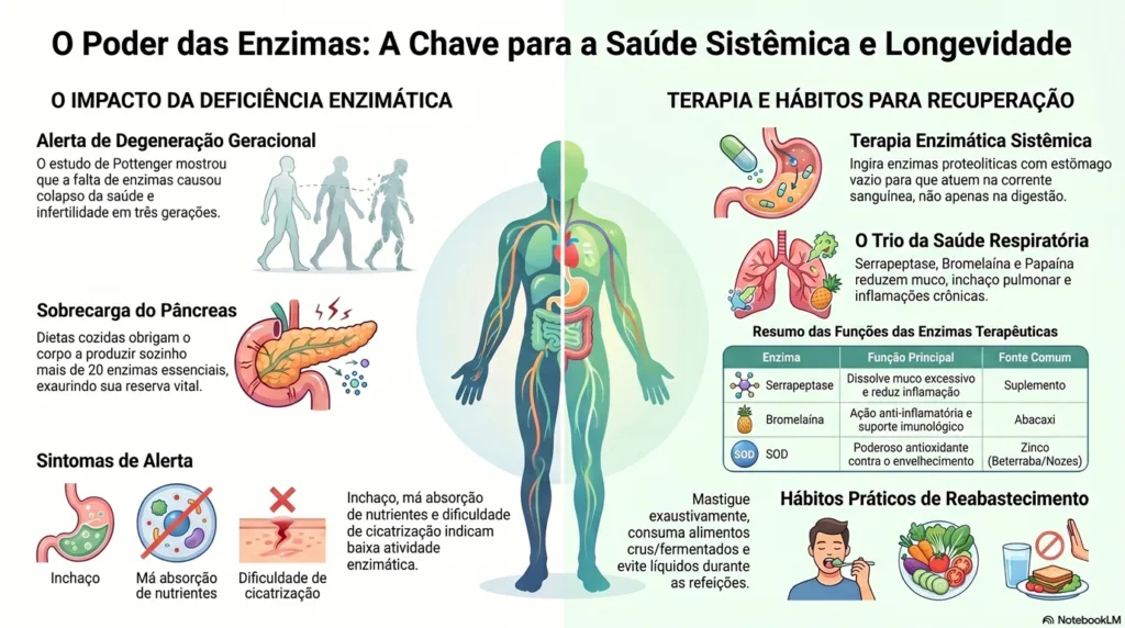 Infográfico das enzimas.
