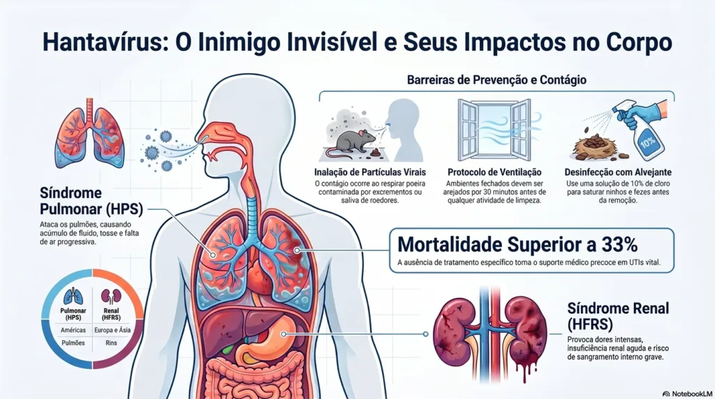 Infográfico sobre hantavírus