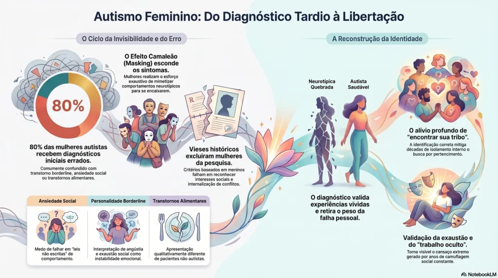 INFOGRÁFICO SOBRE AUTIMO EM MULHERES