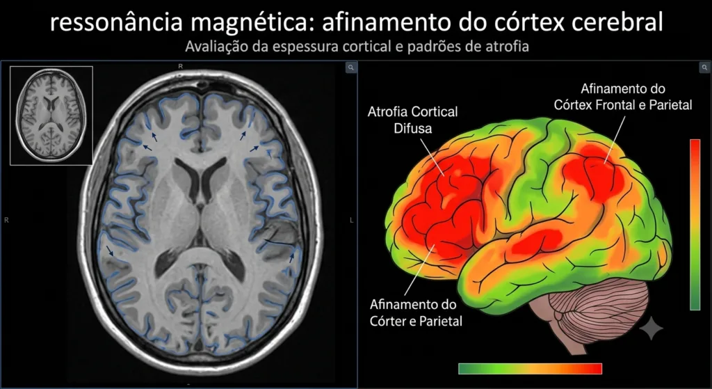 imagem de uma ressonância do cérebro.