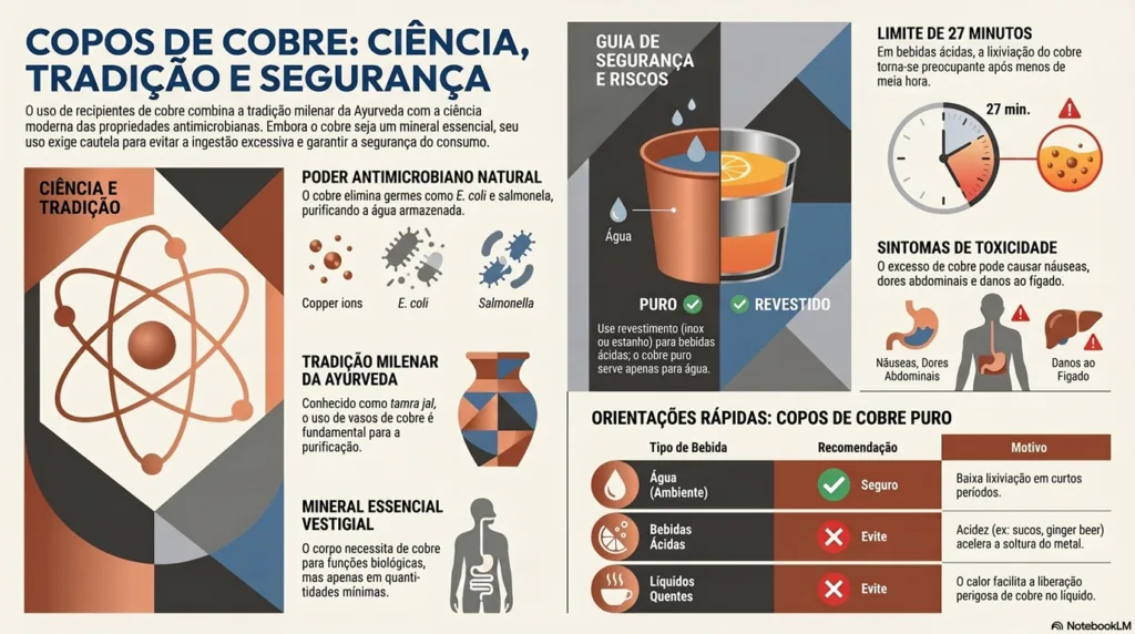 infográfico das canecas de cobre