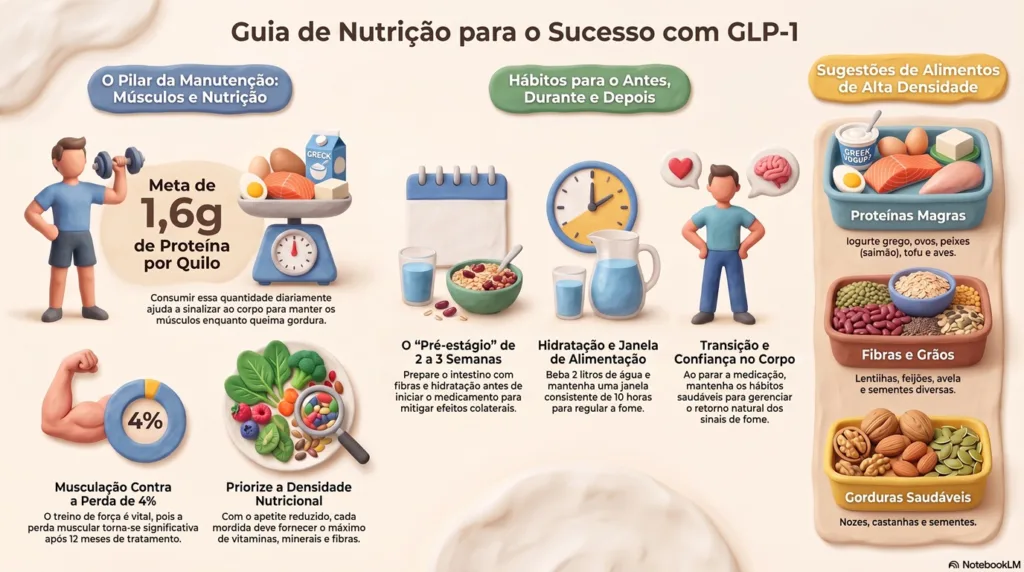 Infográfico sobre alimentação saudável.