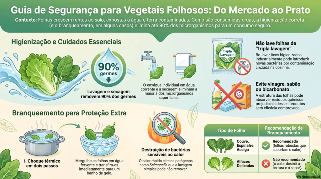 Infográfico sobre segurança de vegetais.