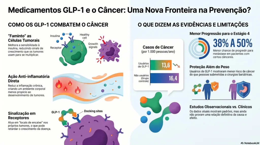 Infográfico da GLP-1 X CANCER