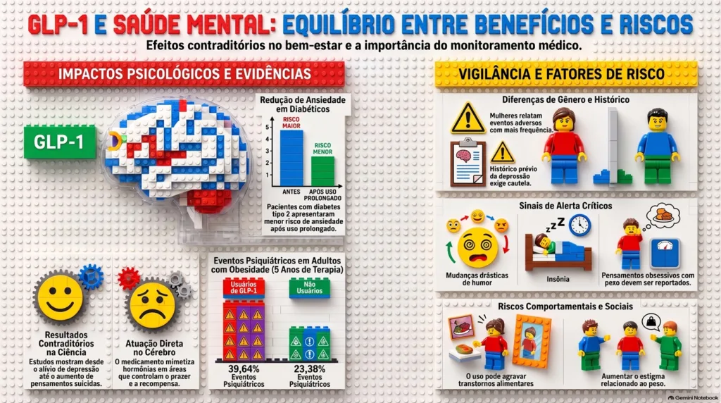 INFOGRAFICO SOBRE GLP-1 E SAUDE MENTAL.