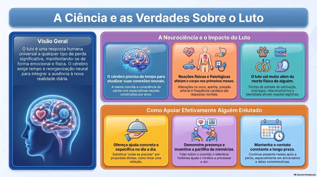 infográfico do luto