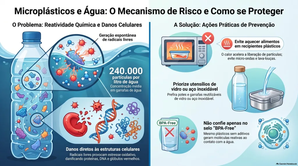 infográfico sobre microplásticos.
