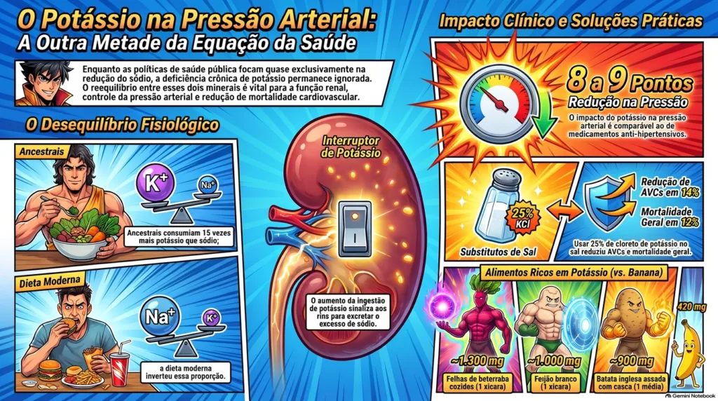 infográfico sobre potássio.