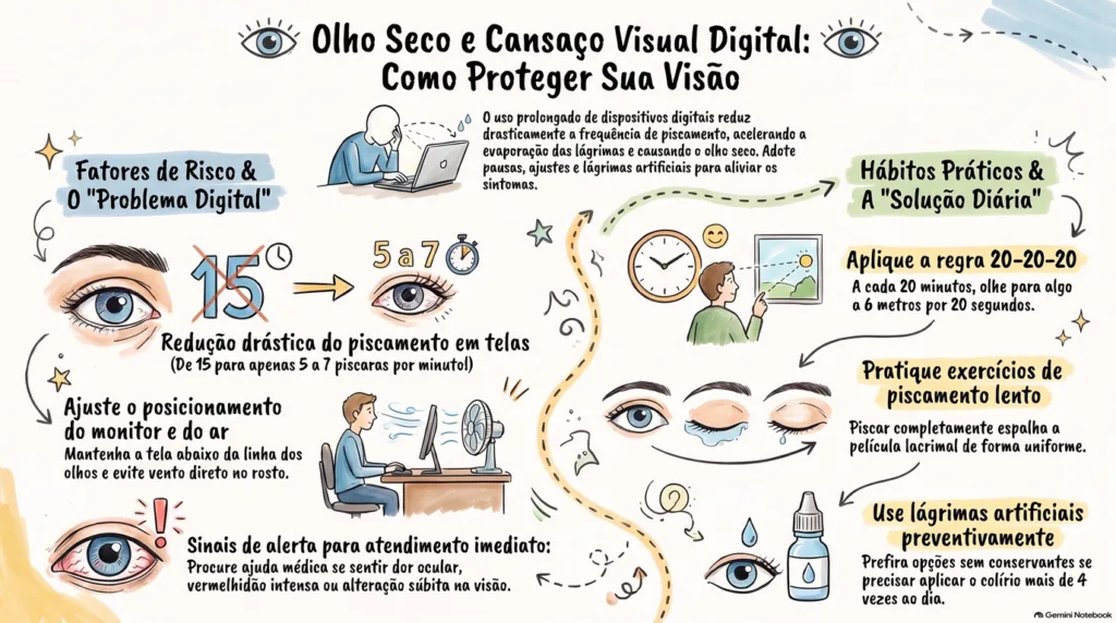 infográfico sobre olho seco